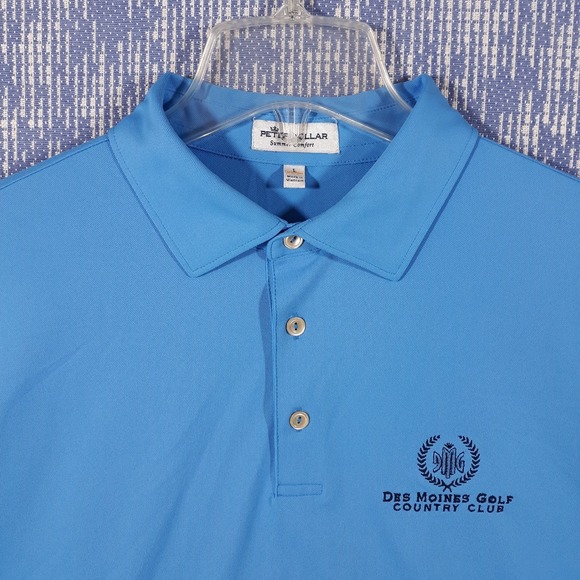 Peter Millar Other - Peter Millar Summer Comfort Polo Shirt Mens Large Performance Golf Solid Blue